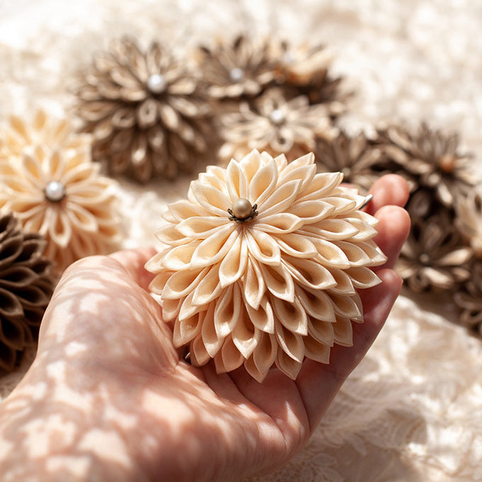 Japanese Fabric Flower cocon