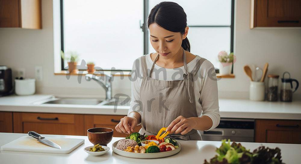 フリー素材 無料 写真|玄関で靴と傘を片づける日本人母子の整え暮らし 余白あり