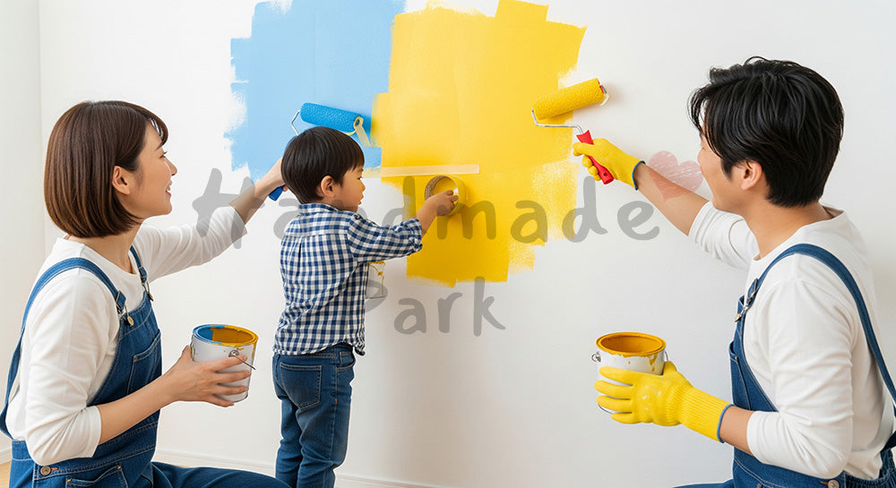 フリー素材 無料 写真|自宅キッチンでパンや焼き菓子作りを楽しむ日本人女性 写真背景