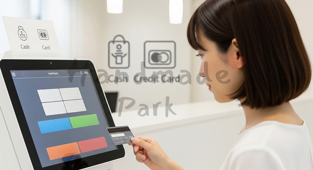 フリー素材 無料 写真|セルフ会計機で診療費を精算する日本人患者 写真背景