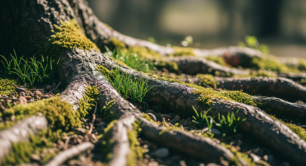 フリー素材 無料 写真|苔と木のやさしい背景