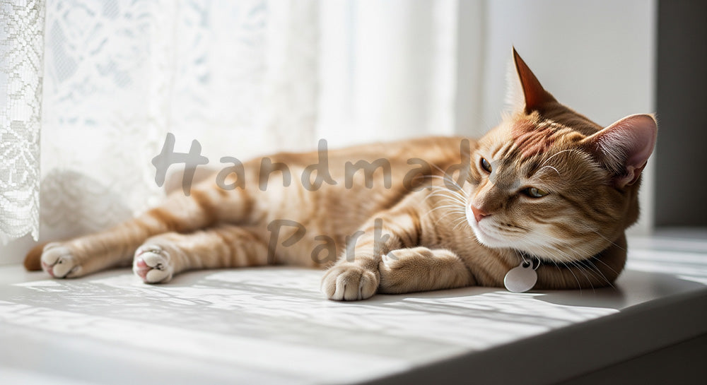 フリー素材 無料 写真|窓辺の猫|ナチュラルな雰囲気に ロゴ・文字なし