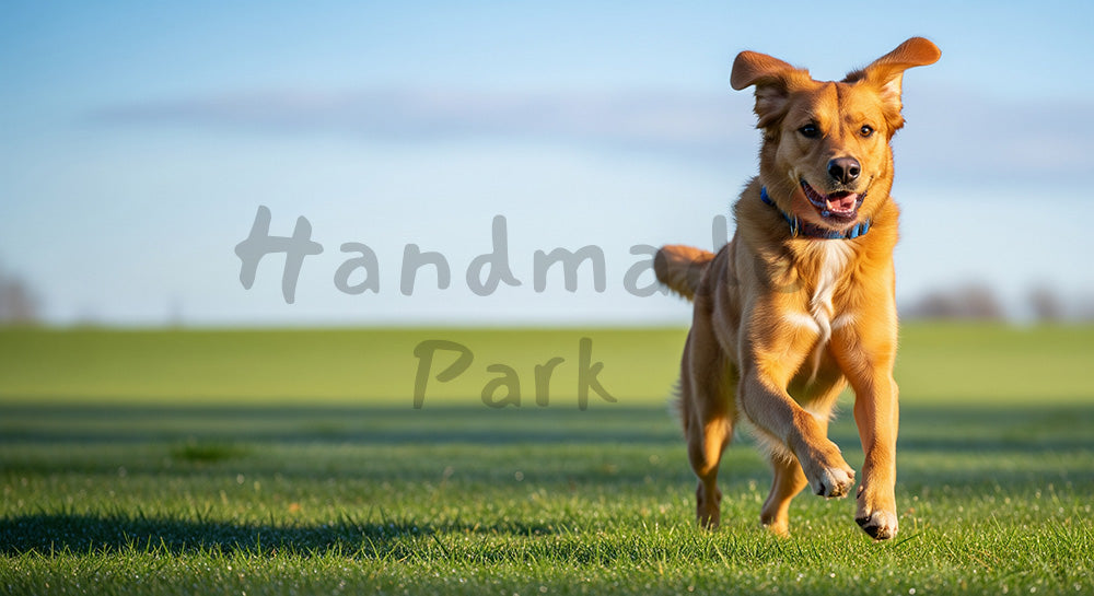 フリー素材 無料 写真|散歩シーンの犬|資料スライドの背景に便利