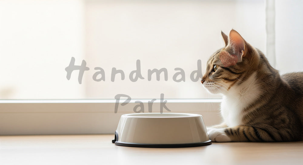 フリー素材 無料 写真|フードボウル×猫の写真|落ち着いたトーンの背景に