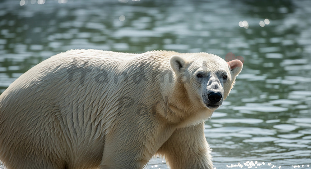 フリー素材 無料 写真|動物園のホッキョクグマの白い毛並み|清潔感あるビジュアルに