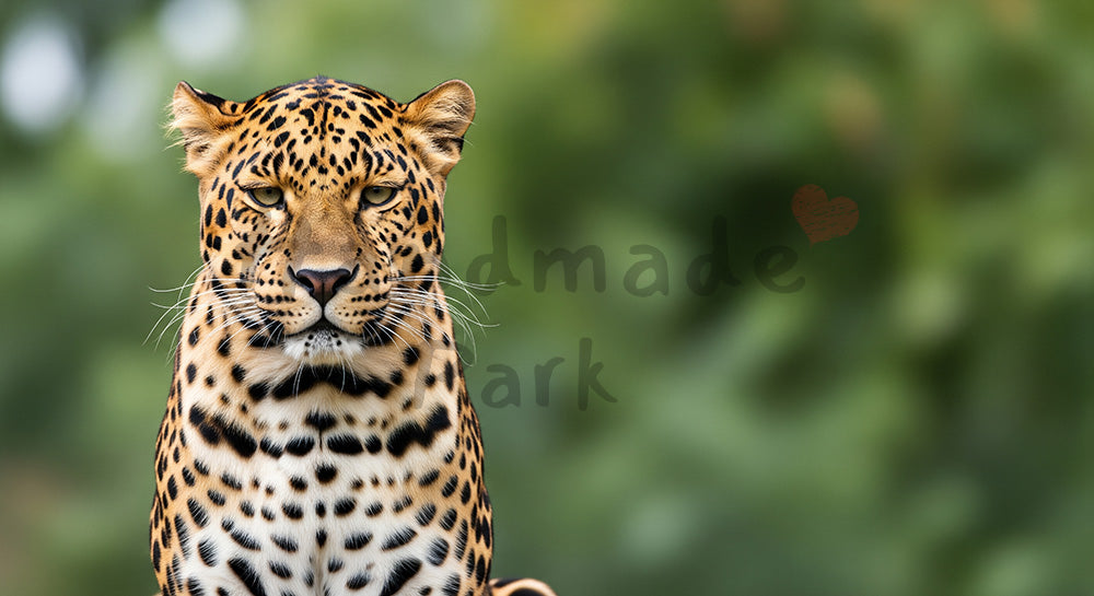 フリー素材 無料 写真|SNS投稿の背景におすすめに使える動物園のヒョウの斑点模様が映えるポートレート
