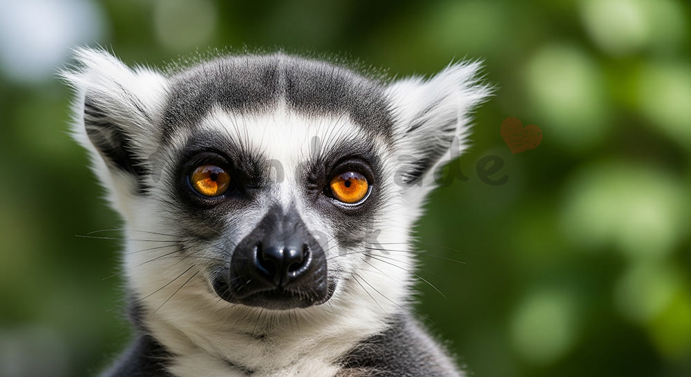 フリー素材 無料 写真|動物園のワオキツネザルの印象的な瞳|ワオキツネザルを添えたチラシ・ポスターにも活躍