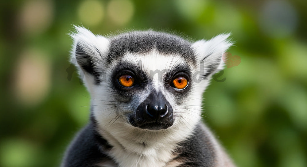 フリー素材 無料 写真|動物園のワオキツネザルの印象的な瞳の写真|ナチュラルな雰囲気に