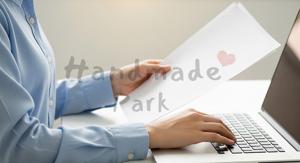 フリー素材 無料 写真|20代日本人女性の手元 資料確認とPC入力 余白|SNS投稿・バナー向けイメージ写真