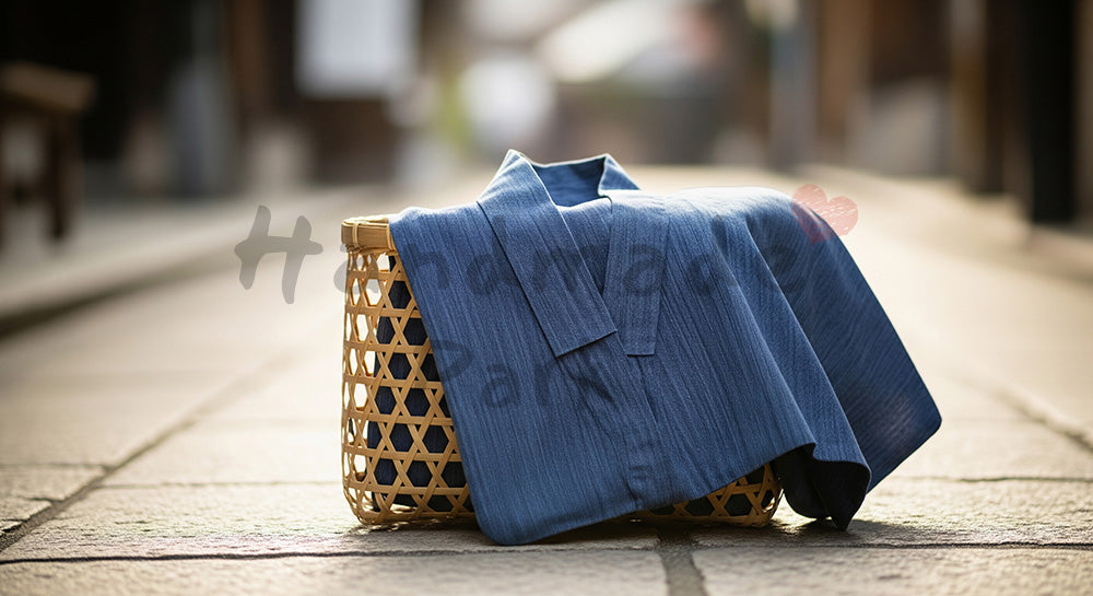 フリー素材 無料 写真|GW温泉街さんぽ 浴衣と竹かご 余白あり|文字入れしやすい余白あり