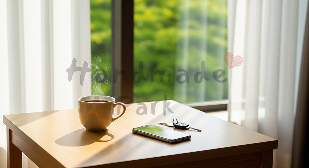 フリー素材 無料 写真|GW旅先の朝 窓辺光とコーヒー 余白あり|余白を活かしたアイキャッチ