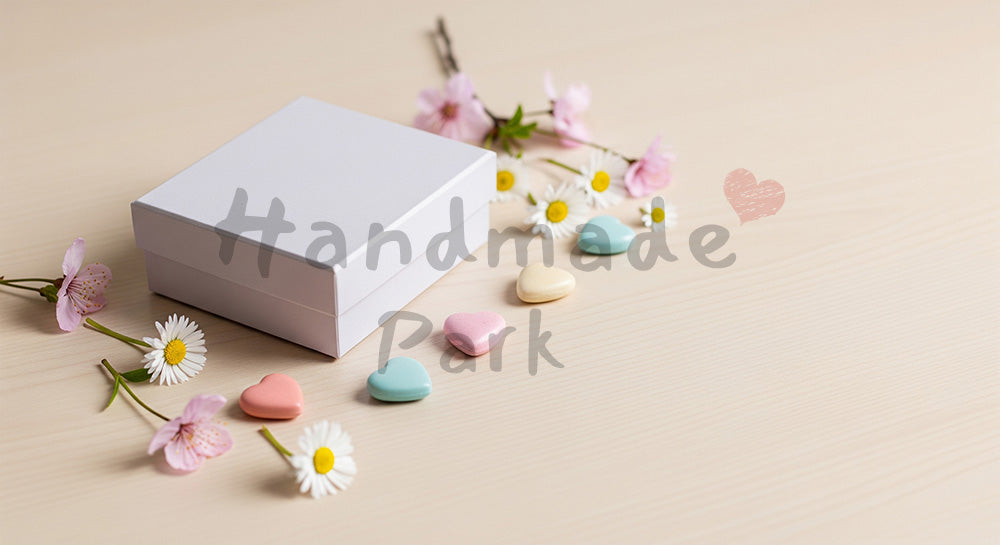 フリー素材 無料 写真|母の日 ベージュトーンの上品ギフト背景|LP・バナーに使える素材