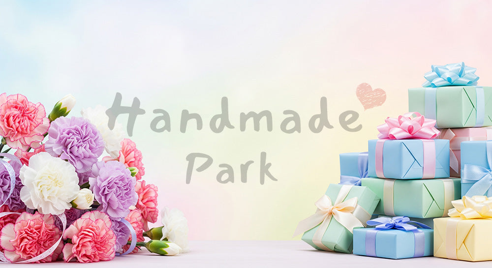 フリー素材 無料 写真|母の日 左右配置で中央余白のバナーレイアウト|文字入れしやすい余白あり