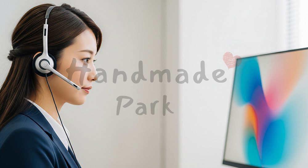 フリー素材 無料 写真|在宅/オンライン商談の採用向け 日本人女性営業のヘッドセット会話シーン|記事・スライドの差し込みに