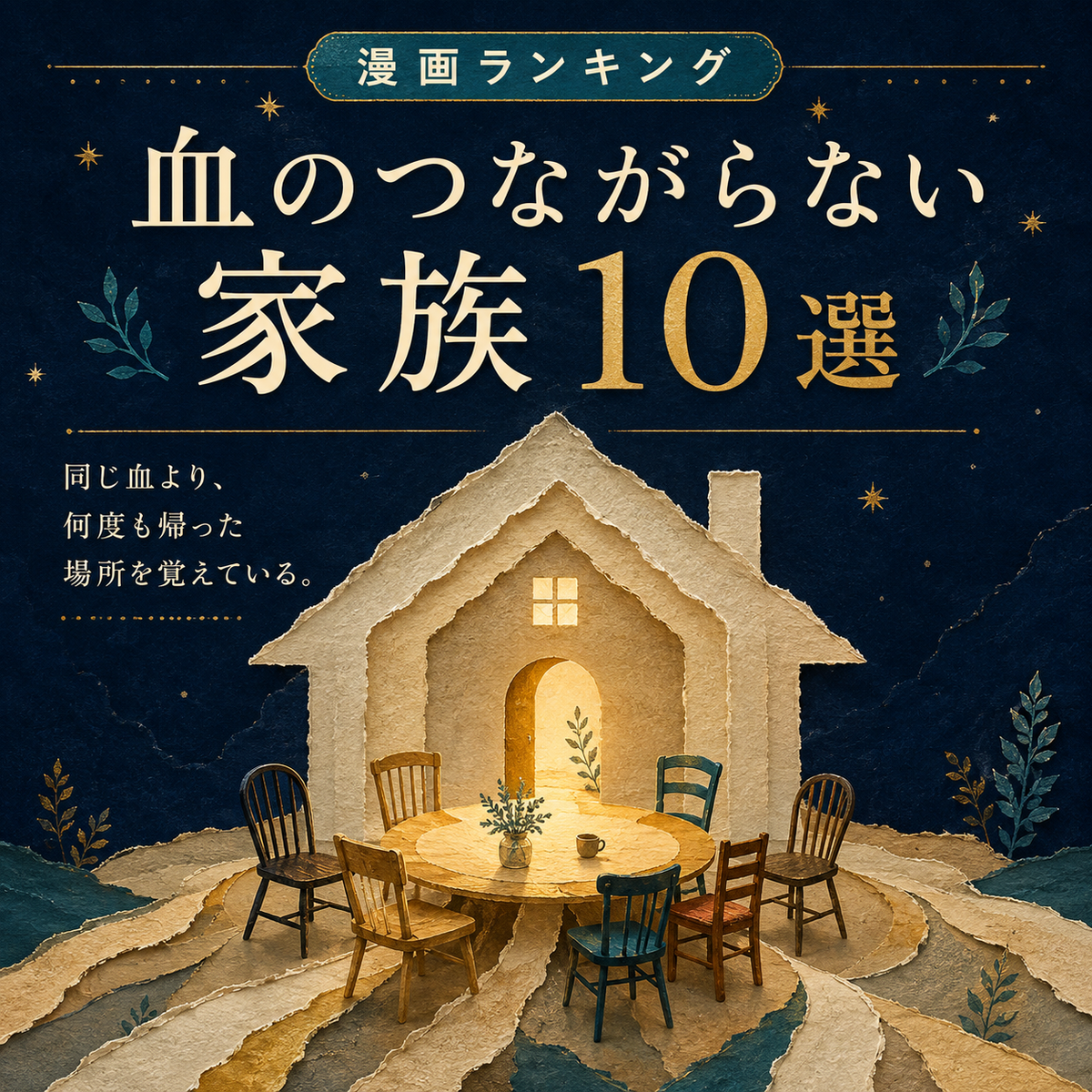 血のつながらない家族を描いた漫画ランキング10選の正方形サムネイル