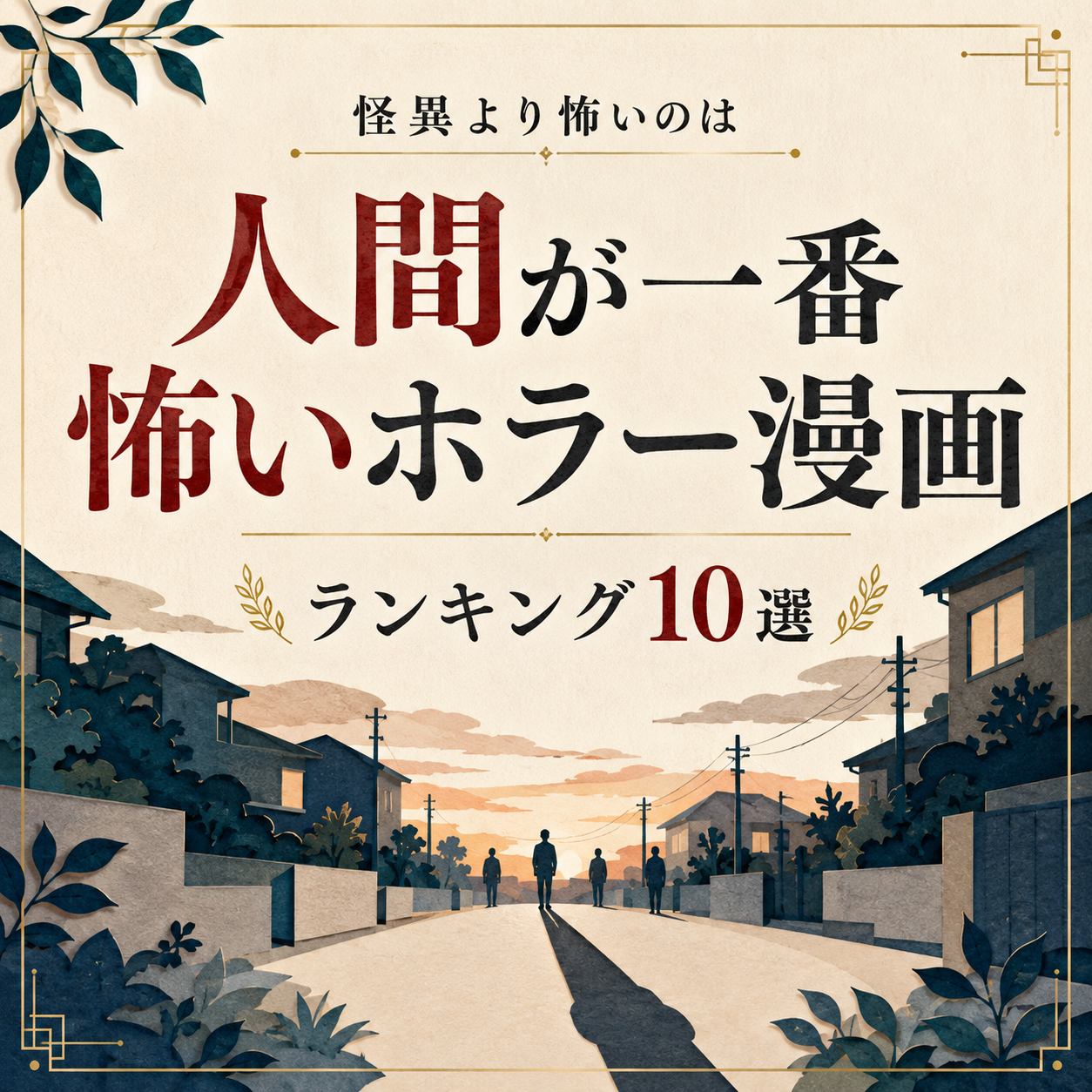 人間が一番怖いホラー漫画ランキング10選のサムネイル