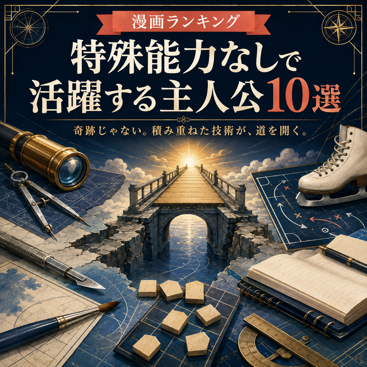 特殊能力なしで活躍する漫画主人公ランキング10選の正方形サムネイル