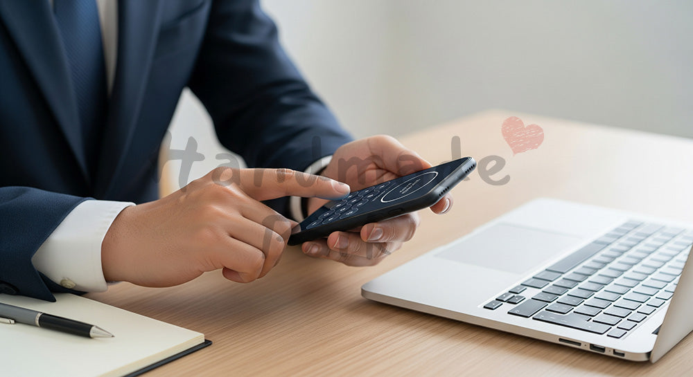 フリー素材 無料 写真|スマートフォンで二段階認証コードを入力する日本人ビジネスパーソンの手元クローズアップ