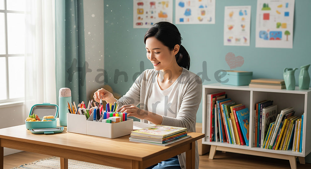 フリー素材 無料 写真｜子ども部屋を家族でペイントする日本人家族のリフォームシーン 背景素材