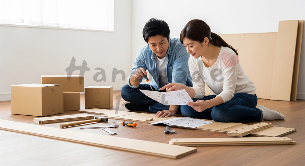 フリー素材 無料 写真｜リビングのカーテンやブラインドを付け替える日本人男性 背景素材