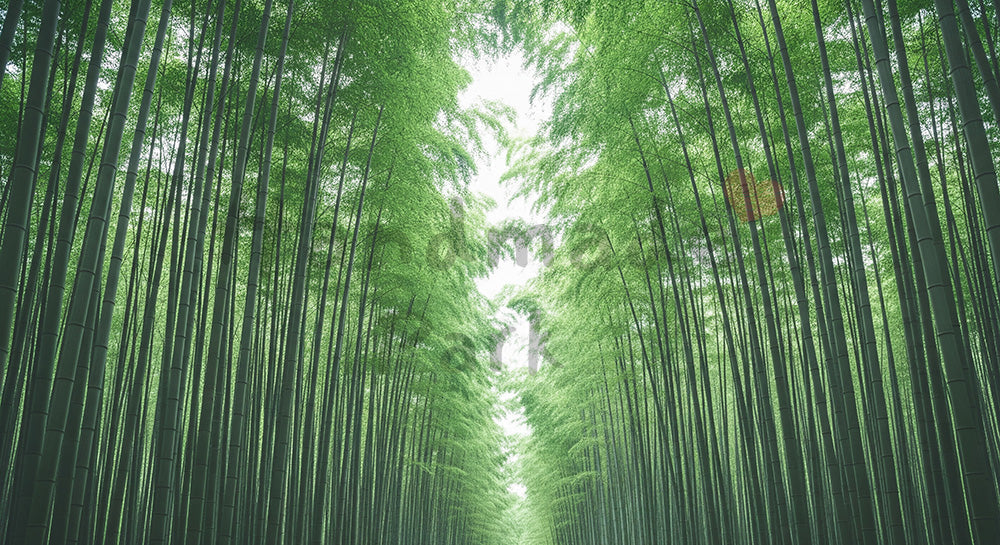 フリー素材 無料 写真｜柔らかい竹林の背景 余白あり