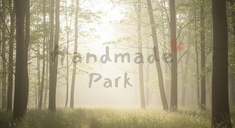 フリー素材 無料 写真｜ベージュ寄り森ボケ背景 背景素材