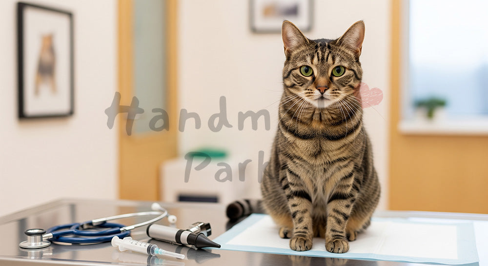 フリー素材 無料 写真｜動物病院の猫｜ペットヘルスケアを添えた明るいトーンで使える