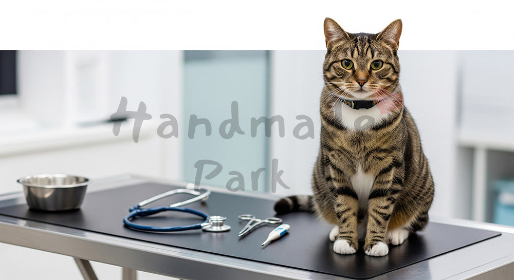 フリー素材 無料 写真｜動物病院の猫の写真｜落ち着いたトーンの背景に