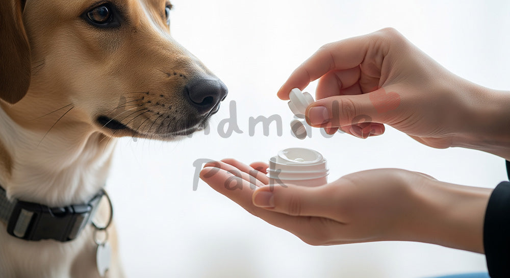 フリー素材 無料 写真｜ペットケアがある犬のフリー素材｜シンプルな背景として