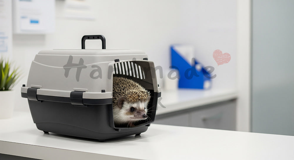 フリー素材 無料 写真｜動物病院でケアを受けるハリネズミ｜資料スライドの背景に便利