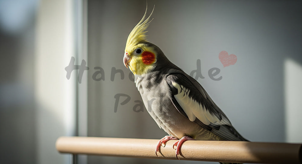 フリー素材 無料 写真｜オカメインコの室内ポートレート、トップページのビジュアルに
