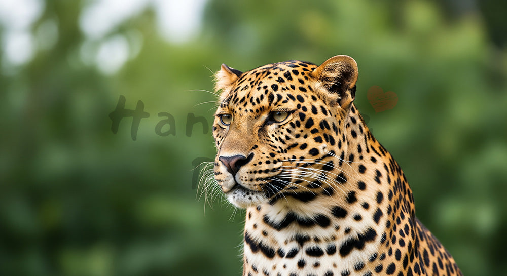 フリー素材 無料 写真｜EC商品ページの挿絵にに使える動物園のヒョウの斑点模様が映えるポートレート