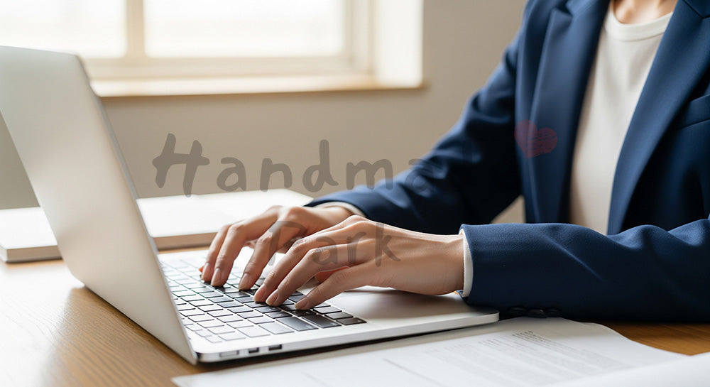 フリー素材 無料 写真｜20代日本人女性の手元 スマホタップ 無地画面｜ブログやコラムの差し込みに使いやすい