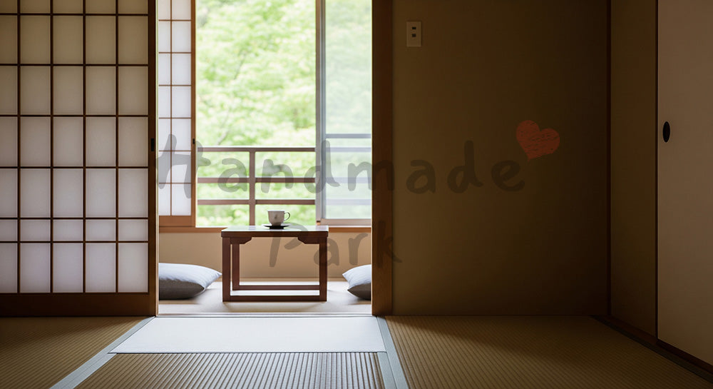 フリー素材 無料 写真|GW温泉旅行 和モダン客室と新緑 余白|余白たっぷりで見出しが入れやすい