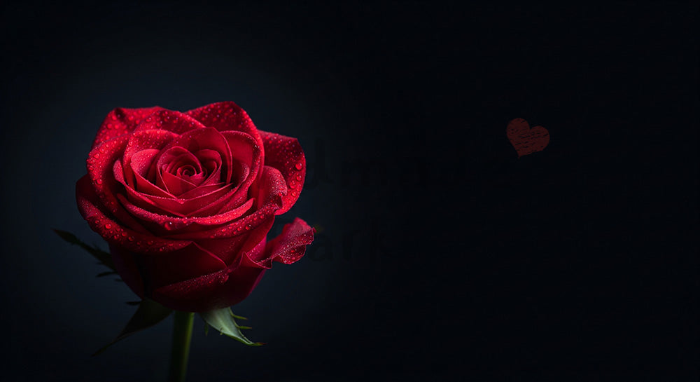 フリー素材 無料 写真｜バラの一輪ダークトーンでドラマチック｜商品ページに使えるナチュラルな画像