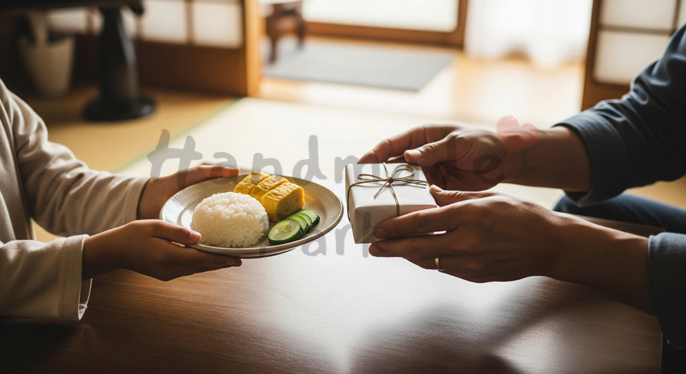 フリー素材 無料 写真｜父の日向け ささやかなサプライズ 手元中心｜キャンペーン告知に便利